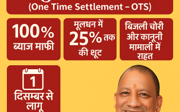 ⚡️बिजली बकाएदारों के लिए ‘महा-संजीवनी’: योगी सरकार की ऐतिहासिक OTS योजना, 100% ब्याज माफ़ और मूलधन में 25% की छूट!